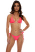 Luli Fama Hot Tropics Wavy Ruched Back Tie Side Bottom